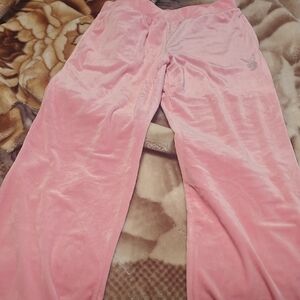 Pastel Light Pink Velour Lounge Pants